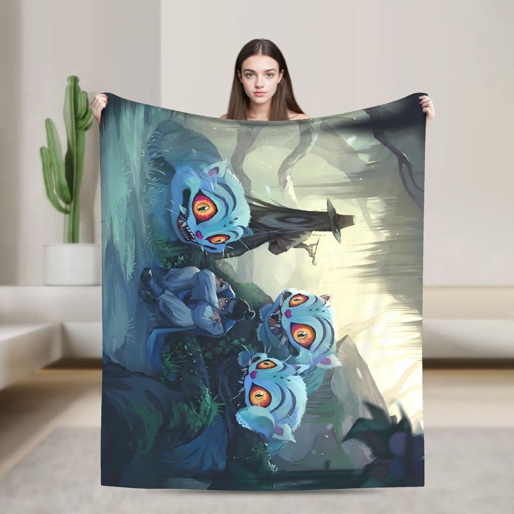 Super Soft Blanket Decorative K-Pop Demon Hunters Hot Anime  Throw Blanket  Flannel Bedspread For Couch Bed Sofa Bed Cover