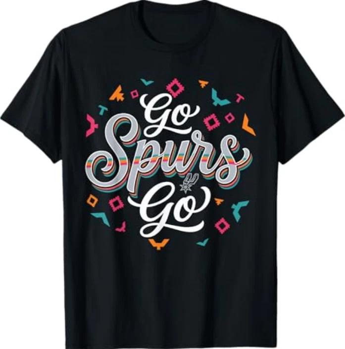 Go Spurs Go Basketball Season Game Day Basketball Fan TShirt S