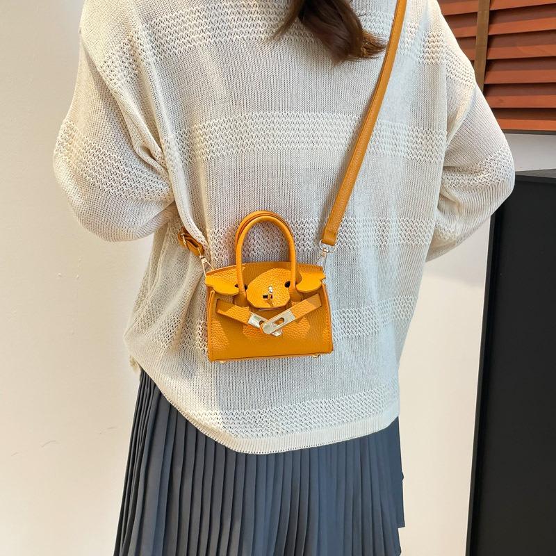 New Lock Children's Bag Simple and Fashionable Change Bag Mini Parent-child Messenger Bag