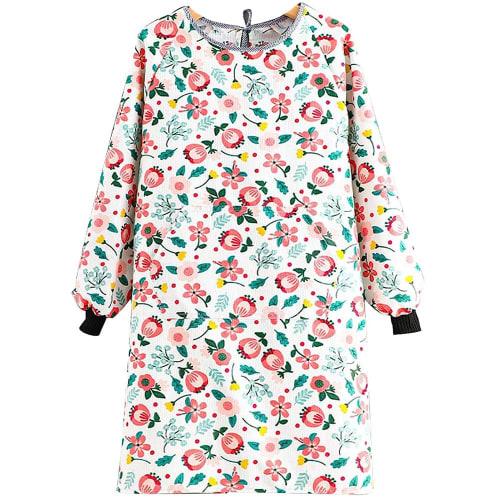 

Bole-kk Women s Canvas Apron, Perfect for Nursery School Teachers, with Pockets, Stylish and Cute, Wrinkle-Resistant, Perfect for Gardening and Work