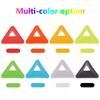 2 Pcs Triangle Marker Discs Bright Colors Triangle Shape Wear-resistant Multipurpose Eye-catching Football