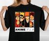 Anime Hero Squad T-Shirt – Japanese Manga Fan Art Tee – Otaku Streetwear T Shirt
