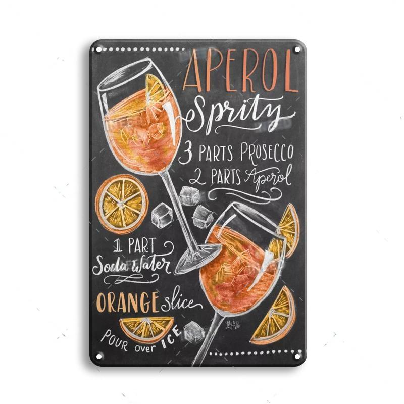 

Винтажная металлическая жестяная вывеска украшения Джин-тоник коктейльная тарелка декоративный плакат табличка бар кухня домашний декор стен 8 X 12 дюймов 30x40cm