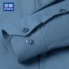 ROMON Men's Goose Down Padded Loose Fit Long-Sleeve Shirt Jacket