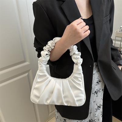 Cloud Pleated Baguette Texture 2025 Large Capacity New Trend Portable Shoulder Underarm Bag Women