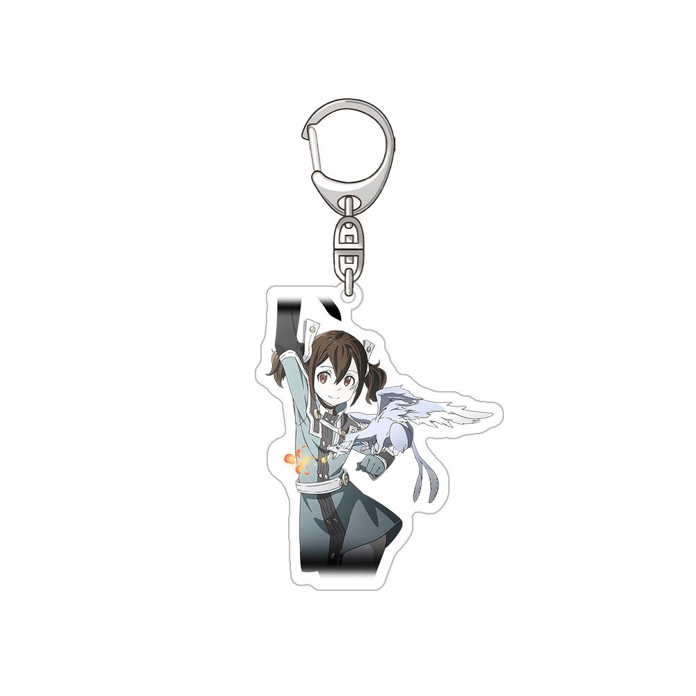 

Sword Art Online Kirigaya Kazuto Yuuki Asuna Andrew Gilbert Mills Kirigaya Suguha Official Acrylic Keychain Bag pendant Gifts 6 cm