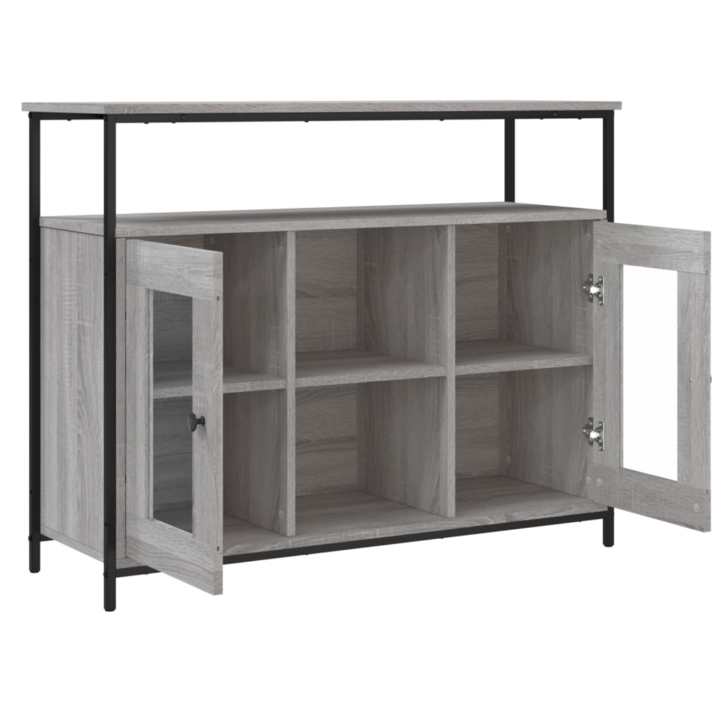 Sideboard Gray Sonoma 100x35x80 cm Particleboard