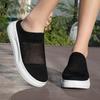 Breathable Mesh Couple Casual Shoes Knitted Lightweight Slippers Slip-on Daily Loafers for Walking Traveling Size 36-45