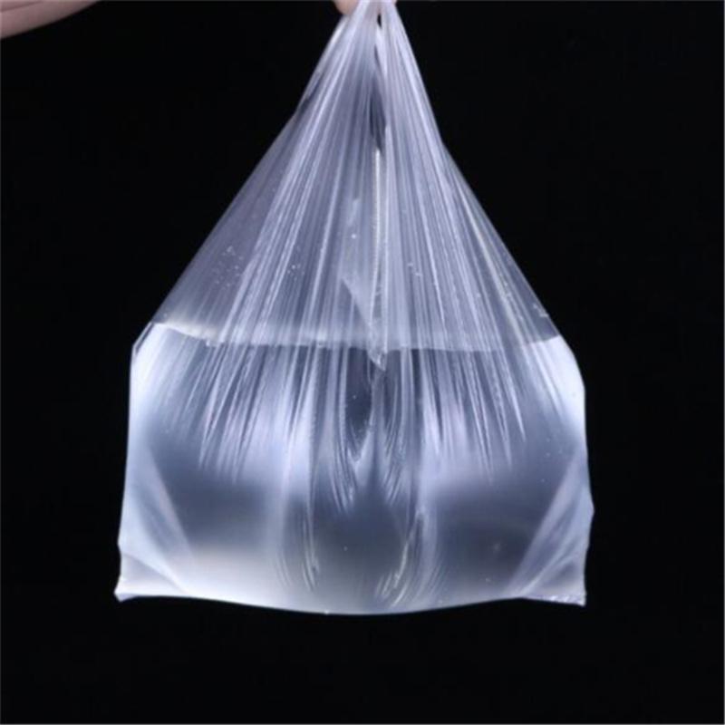 100pcs/Pack Durable Transparent Plastic Bag Multifunctional Supermarket Bag Food Shopping Bag Household Storage Kitchen Supplies