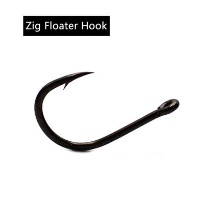 10 Uds. Anzuelo flotante Zig para pesca de carpa, Boilies emergentes, señuelo de cebo con revestimiento de PTFE, aparejo de carpa con punta afilada para equipo de accesorios de pesca de carpa