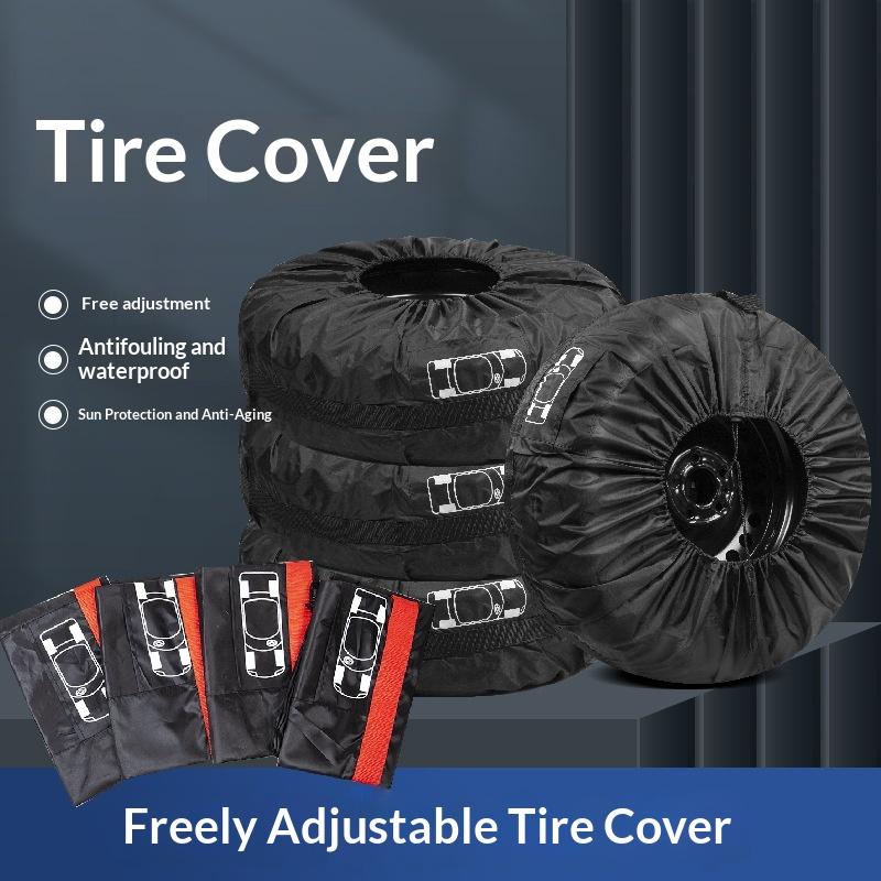 1/4Pcs Car Spare Tire Cover Dustproof Protective Wheel Storage Bag Auto Vehicle Tyre Accessories for Car Styling