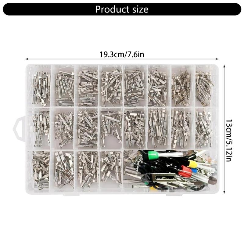 Professional 340pcs Car Wire Connector Set Metal Terminals with Male Female crimps Pins Essential Auto Wire Terminals set