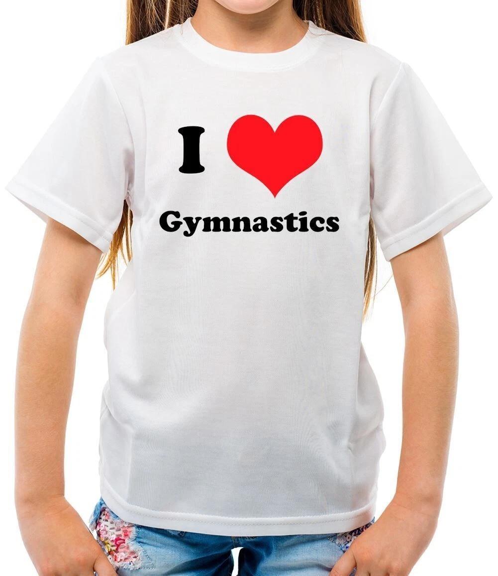 I Love Gymnastics - Kids Boys Girls T-Shirt Tees Top Gymnast Dance Dancer Acrobat Fitness 120