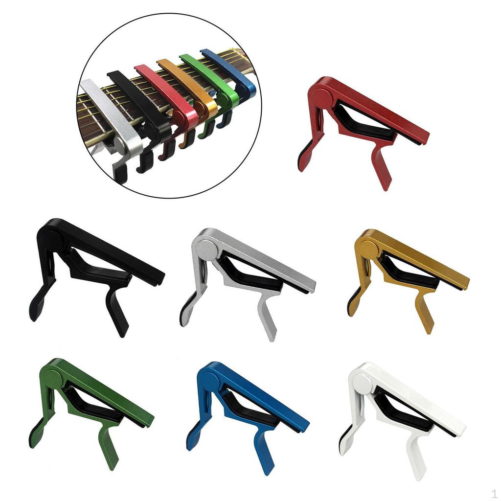 7Pcs Electric Guitar Capo, Aluminum Acoustic Tool Folk Classical Capo Ukulele Tuning
