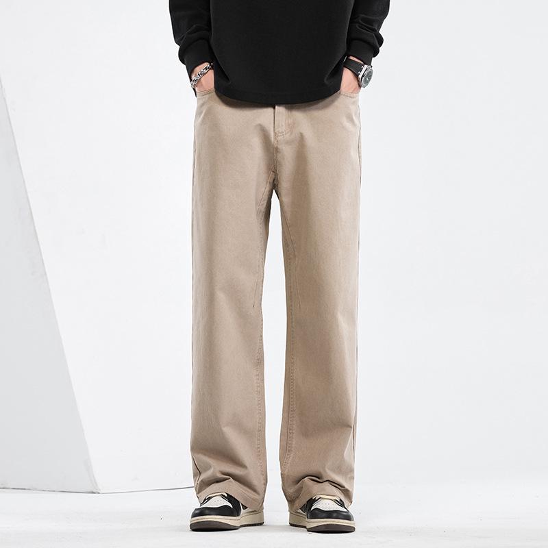 Mingge 2025 Herren Frühling/Sommer Locker Gerade Hose - Trendig, Einfarbig, Lässig und Vielseitig.