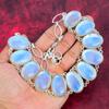 Mystic Opal Gemstone Handmade Necklace, 925 Solid Sterling Silver Adjustable Chain Necklace Dainty Jewelry For Thanksgiving