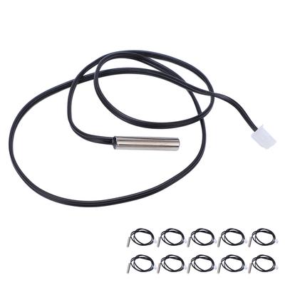 10Pcs 10K NTC Thermistor Temperature Waterproof Probe Wire Temp Sensor Probe Cable for Industrial Agriculture