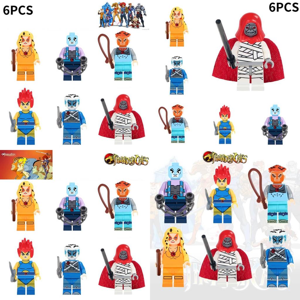 Interlocking Tiger Warrior Cat Thunder Cat Building Toy Abs Plastic 38 Pieces 4.5cm