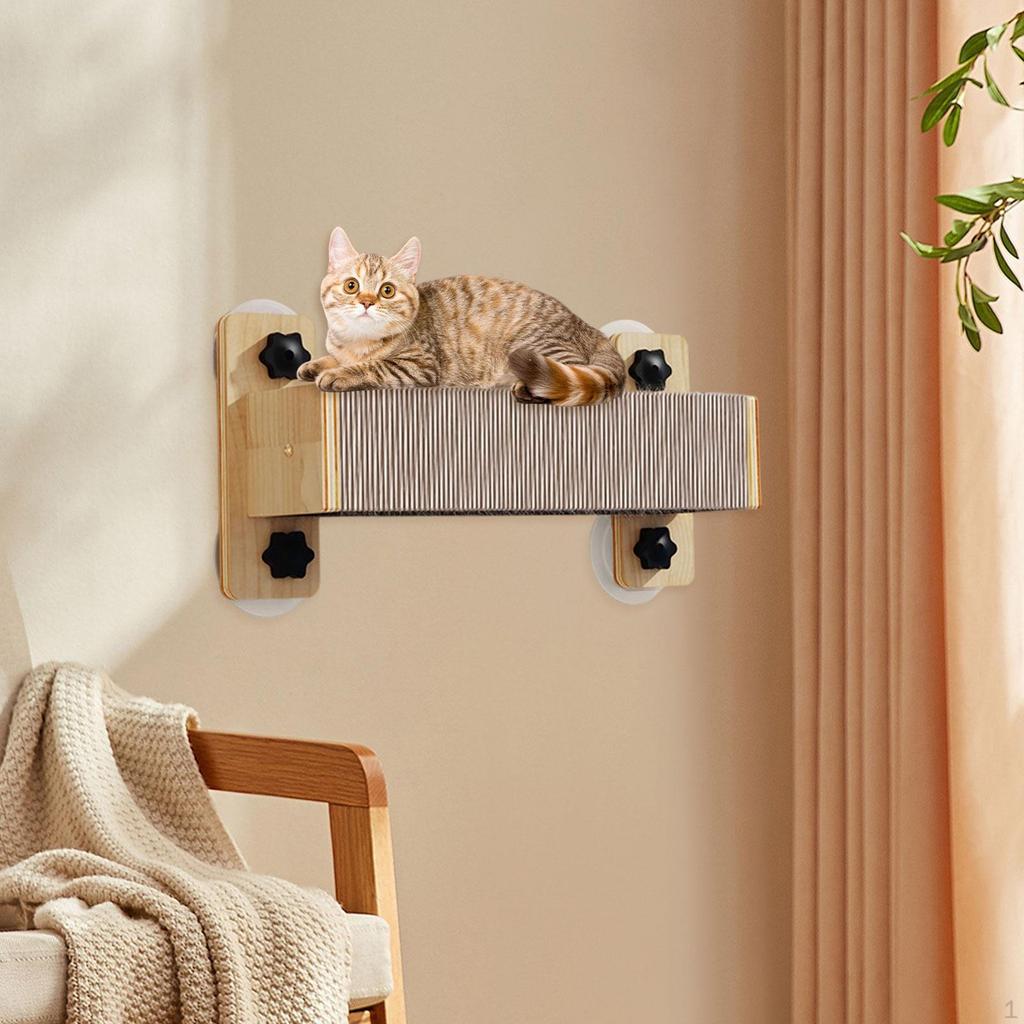 Step Cat Supplies Wall Scratching Post Climbing for Grind Claws Rest Stretch