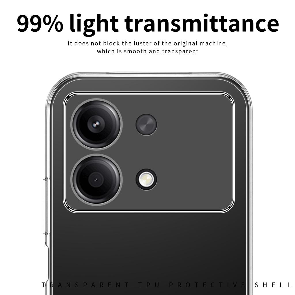 MOFI For Xiaomi Redmi Note 13R Pro 5G TPU Case Slim Fit Transparent Phone Cover