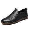 First layer cowhide summer men's casual leather shoes genuine leather soft sole soft surface single shoes men's dad breathable men's shoes