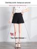 Women's High Waist Wide-Leg Summer Shorts - White A-Line, Black Slim Style, All-Match and Loose Fit