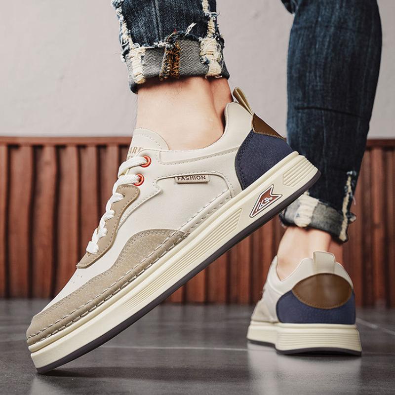 Autumn Men's Board Shoes Comfortable Men's Lace-up Casual Shoes New Non-slip Wear-resistant Men's Sports Shoes