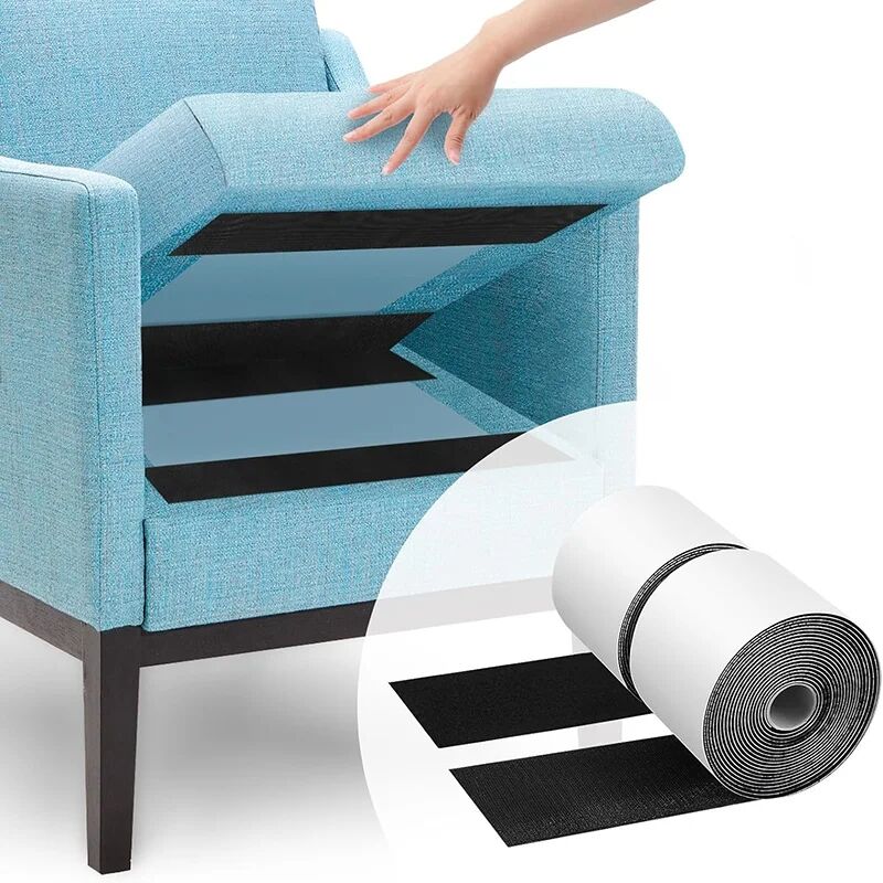 1/3/5M Strong Self-adhesive Hook and Loop Fastener Tape Magic Nylon Sticker with Glue Velcroing Straps for DIY Craft 20-50MM