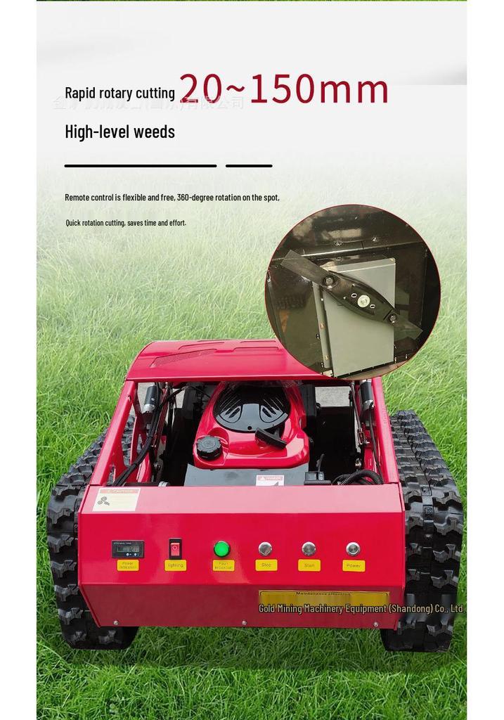 Remote Control Lawn Mower for Slope Climbing, Weeding, and Mulching