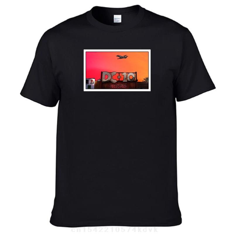 New DC-10 IBIZA PLANE SUNSET POSTER - 2022 EIVISSA T-Shirt aesthetic clothes tees mens plain t shirts S разноцветный