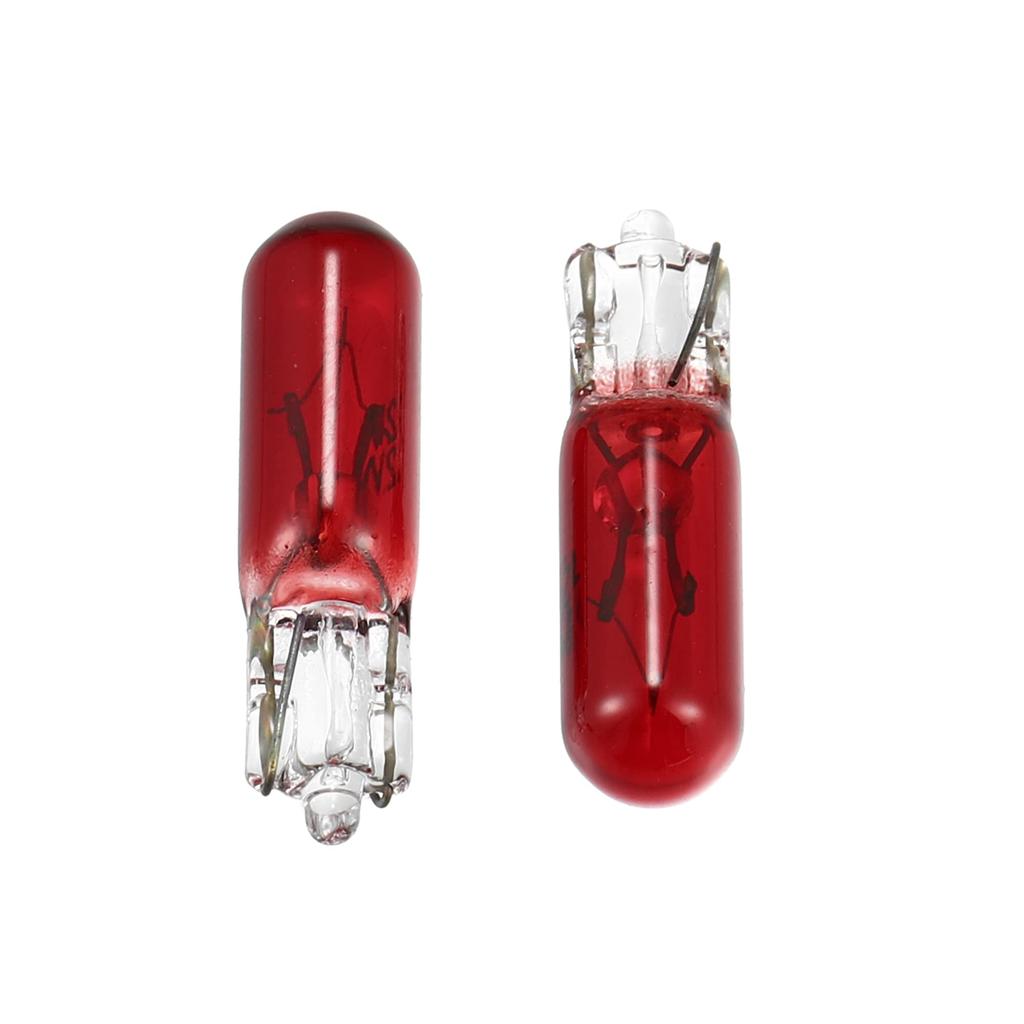 X AUTOHAUX T5 LED Incandescent Dashboard Light for Car DC W1.2W 10pcs Red