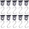 Durable Camping Awning Hooks Clips Racks with S Hooks Outdoor Exterior Parts for RV Camper Caravan Travel