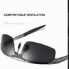 Driving Polarized Sunglasses Men Aluminum Magnesium Frame Sport Sun Glasses Driver Retro Goggles Sunglass UV400 Anti-Glare