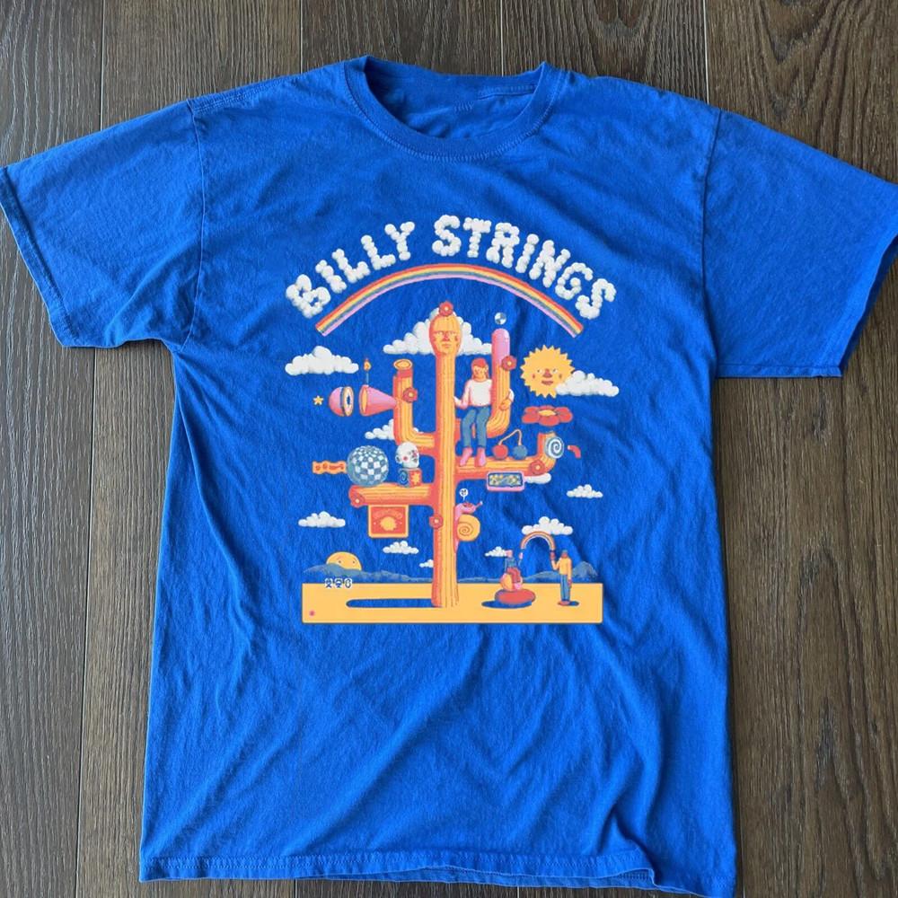 Billy Strings Fall 2024 Unisex Cotton Blue  T Shirt  Unisex T-Shirt S