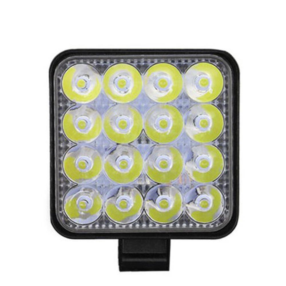 Waterproof Work Light 6000K Shockproof 48W 16-LED Floodlight Car Driving