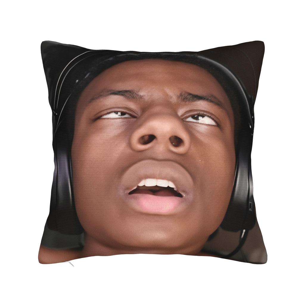Pillow Case Funny Anchor iShowSpeed Reaction Meme Graphic Pillow Cover For Living Room Bed Chair Fashion Pillowcases