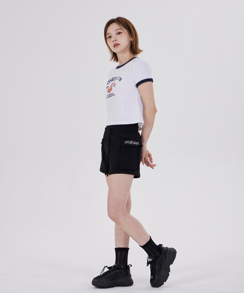DYSFUNCT Lonely Cub Ringer T-Shirt(Navy)