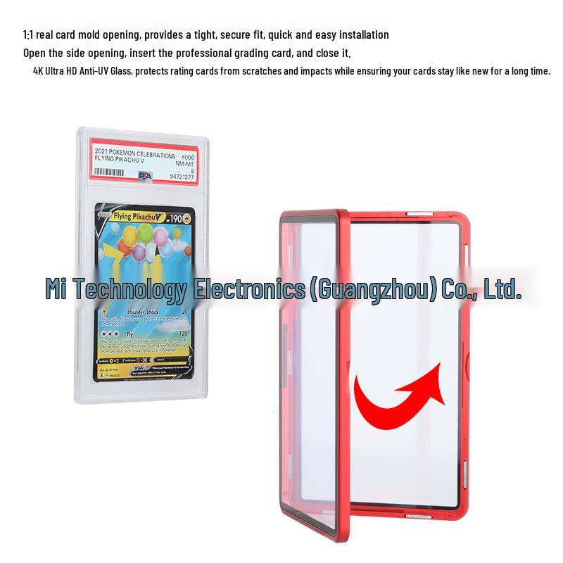 Aluminum Alloy Tempered Glass Protective Cover for PSA, BGS, CGC Rated Cards