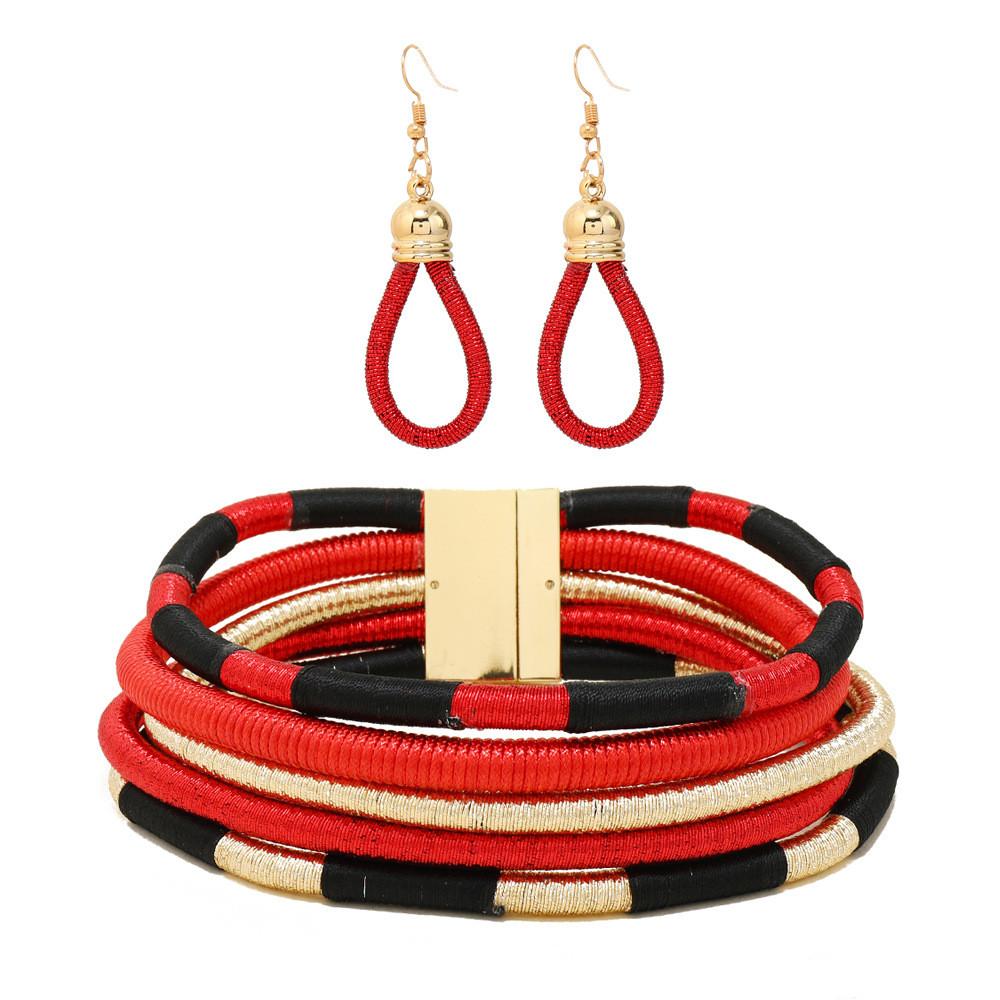 Jewelry Flare African Set With Electroplated Alloy Chains And Celestial Pattern Accessories Women For