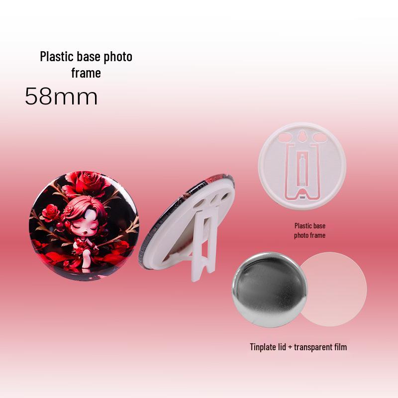 Kate Cat DIY Anstecknadel-Hersteller: 58mm Manuelle Blech Broschen & Abzeichen Bastelmaschine