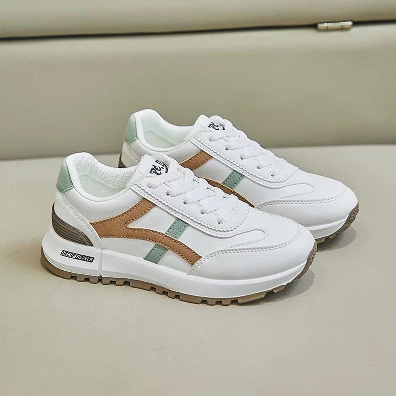 Dad Shoes Women's Summer and Autumn Height Increase 2025 New Leather Breathable Versatile Ins Super Fire Casual Platform Sports Shoes