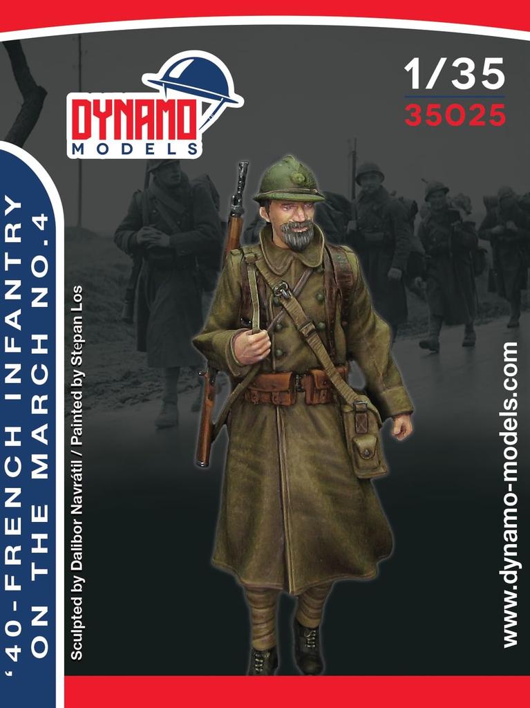 Dynamo Models French Infantry 4 1940 Resin Kit DYN35025 1/35 (person)