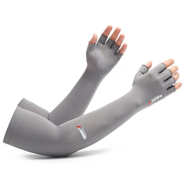 

Men s Ice Silk Arm Sleeves: Summer Sun Protection & Cooling for Outdoor Sports and Driving One Size