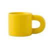 Fat Round Handgrip Novelty Cups Ceramic Cute Fat Handle Cup Personalized Milk Container  Home