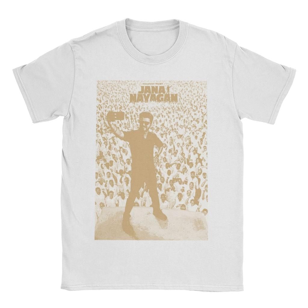 Vijay Thalapathy Jana Nayagan Movie T Shirts Men Womens Cotton Casual TShirts Round Neck Tees Short Sleeve Tops Unique