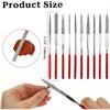 10Pcs Diamond Needle File Set 3x140mm Mini Needle File Kit for Stone Glass Metal Carving Craft Hand Tools Needle File Set