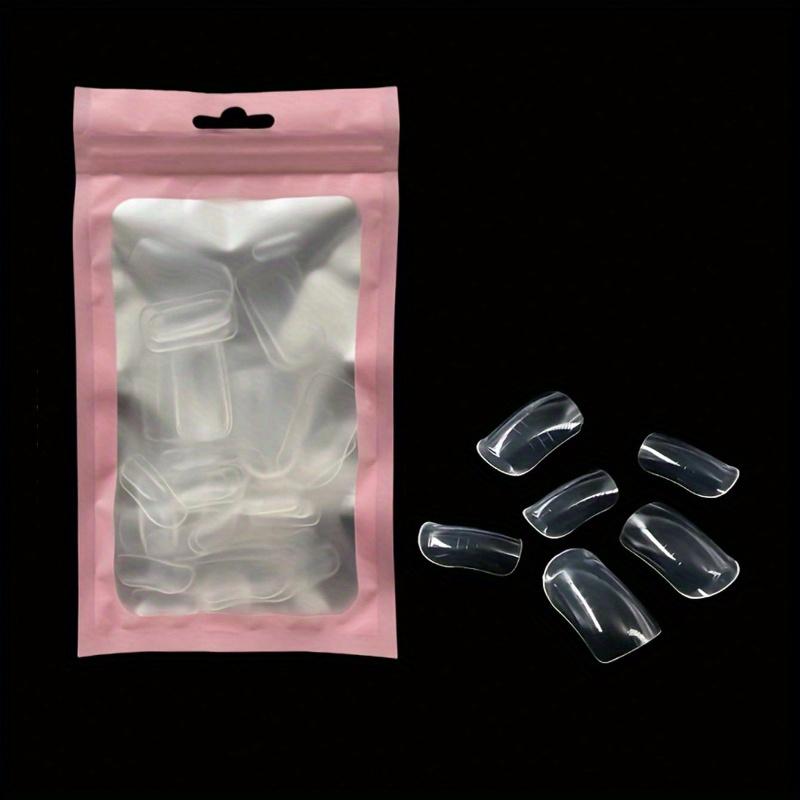 60pcs Polygel Toe Nail Extension Molds Full Cover Reusable Acrylic Nail Tips Dual Nail Forms for Toes DIY Manicure Nails Tool
