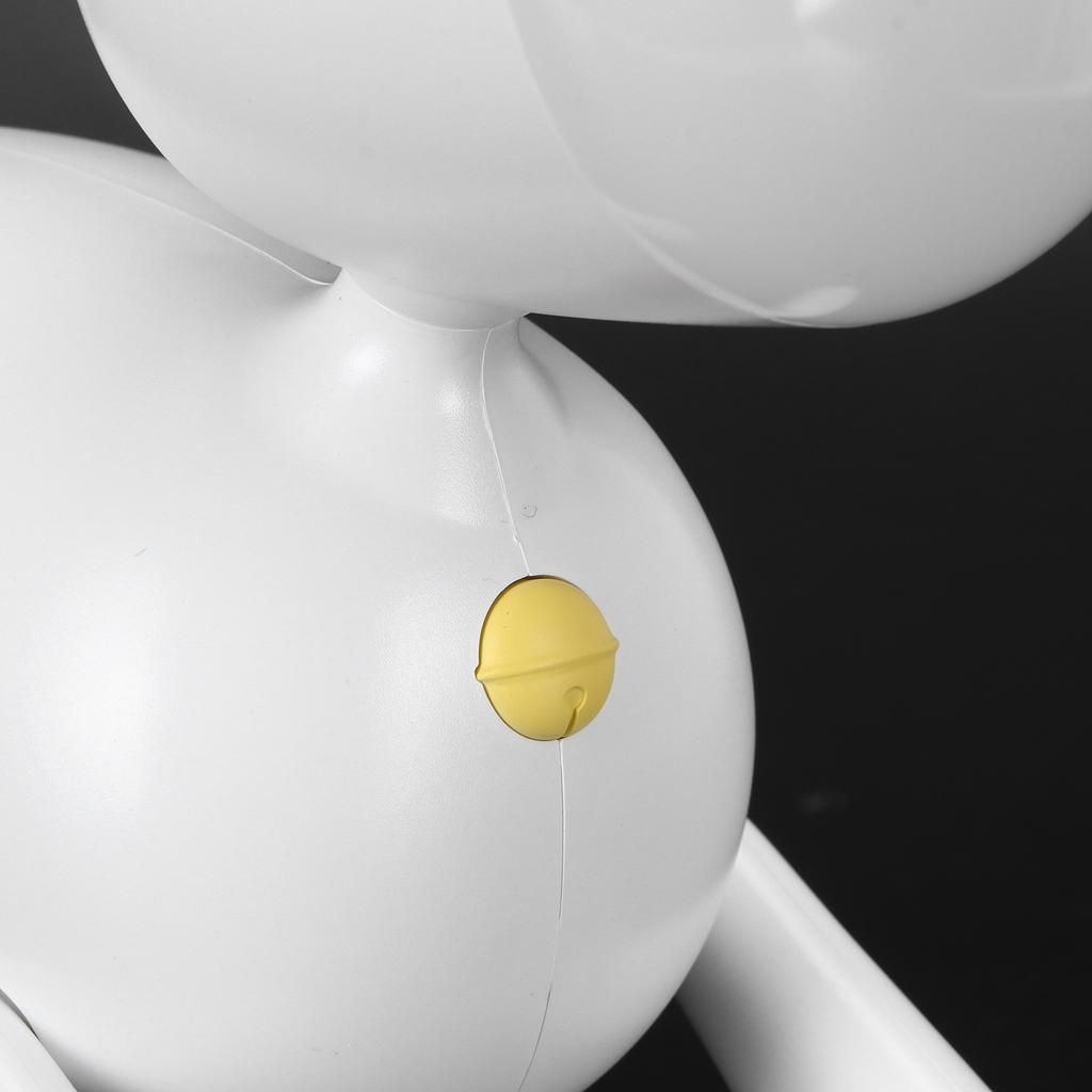 LED Night Light Cartoon Deer Shaped Table Lamp 1200mAh USB Charging Bedroom Decoration(White )