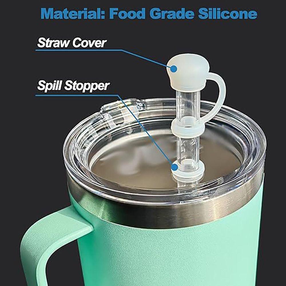 Silicone Straw Topper Reusable Topper Cap Replacement Straw Cover