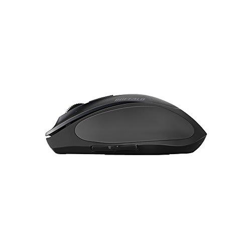 BUFFALO USB Receiver Wireless (2.4GHz) BlueLED Premium Fit Mouse Quiet 5 Buttons M Size Black BSMBW505MBK